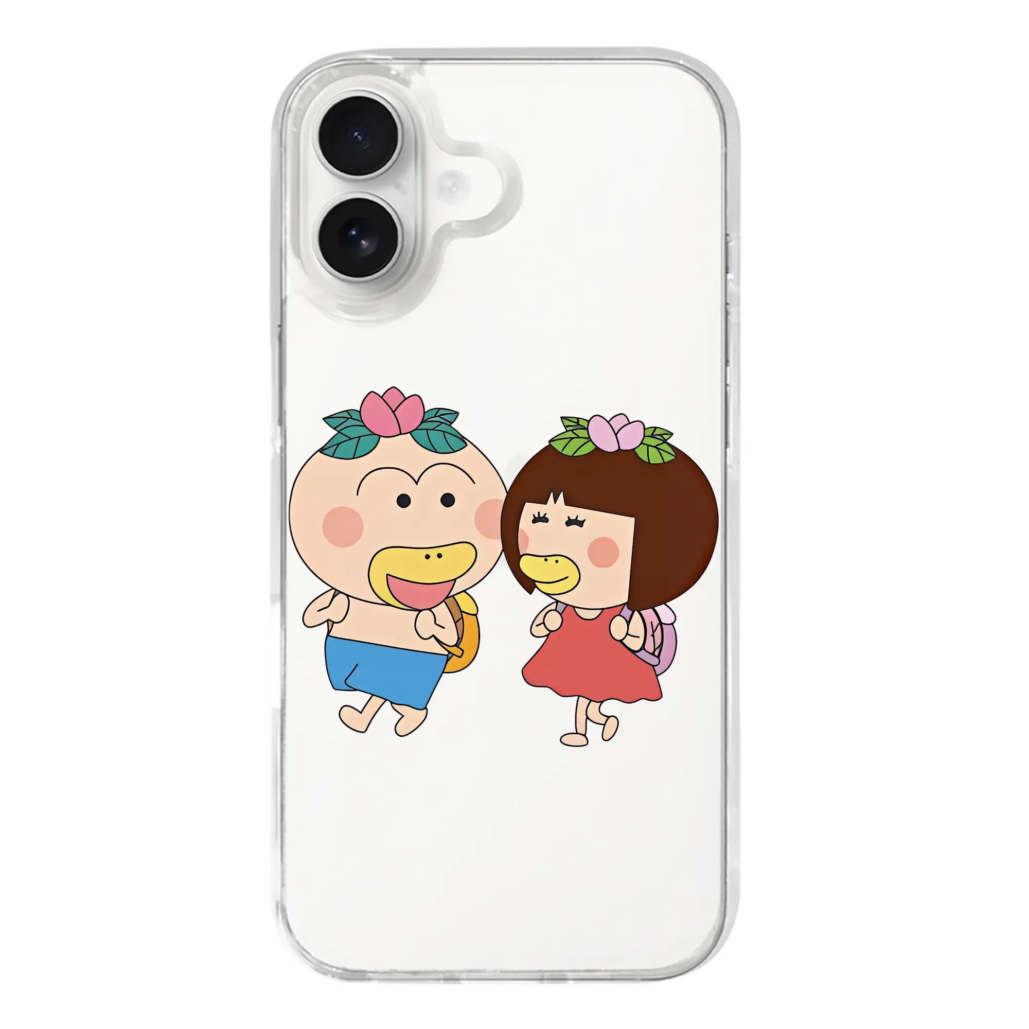 はなかっぱ グッズ,ももかっぱちゃん - iPhone 17シリーズ 透明スマホケース – 薄型・耐衝撃・精密フィット保護カバー